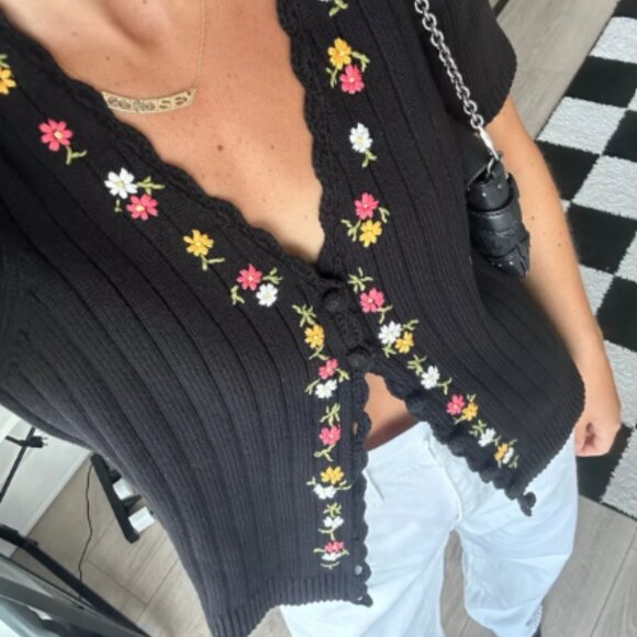 Sezane Iliana Cardigan Black - Size XL - Picture 3 of 3